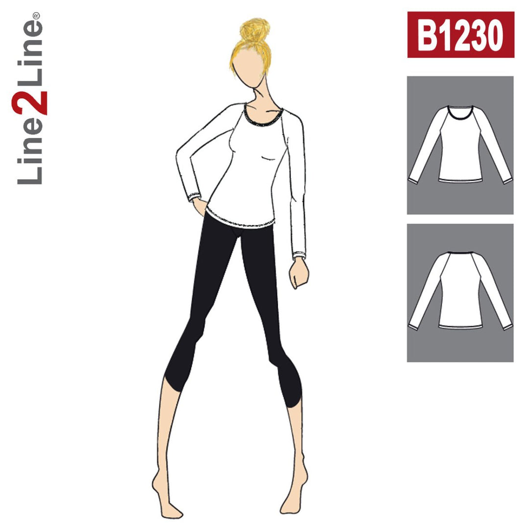 Line2Line B1230 Raglan T-shirt