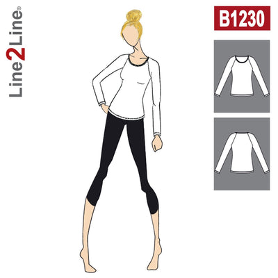 Line2Line B1230 Raglan T-shirt - KreStoffer