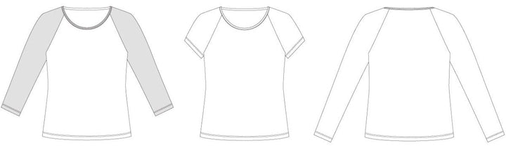 Line2Line B1230 Raglan t-shirt - PLUS