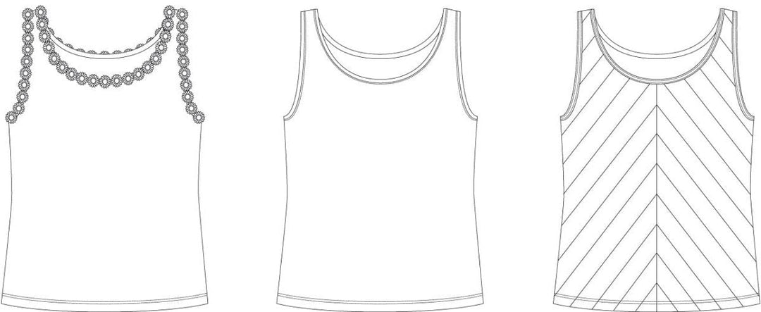 Line2Line B1231 Tank top - PLUS SIZE