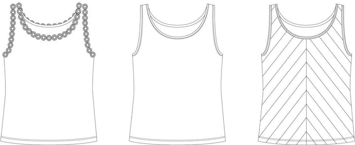 Line2Line B1231 Tank top - PLUS SIZE
