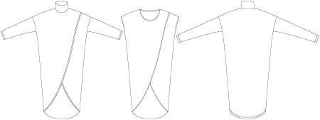 Line2Line B1232 Bluse med dobbelt forstykke