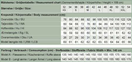 Line2Line B1238 Bluse med flæseærmer og krave - KreStoffer