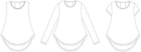 Line2Line B1239 Bluse med wienerlæg i ryggen