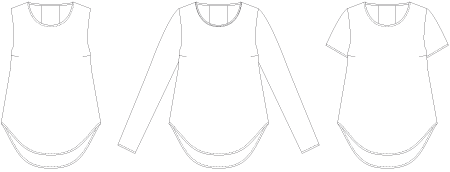 Line2Line B1241 Bluse med wienerlæg i ryggen