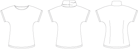 Line2Line B1250 Vest med vingeærme og krave