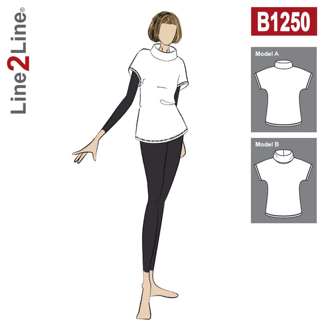 Line2Line B1250 Vest med vingeærme og krave