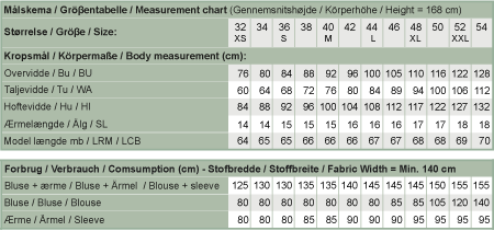 Line2Line B1251 Bluse med flæseærmer