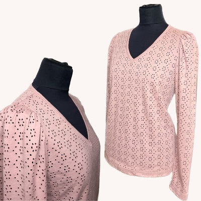 Line2Line B1265 T-shirt med pufærmer - KreStoffer