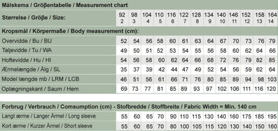 Line2Line C501 Raglan kjole, børn - KreStoffer