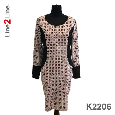 Line2Line K2206 Kjole med lommer i prinsessesnit - KreStoffer