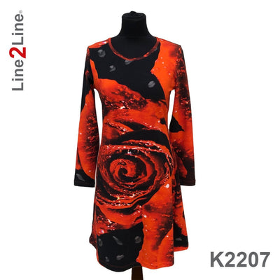 Line2Line K2207 Kjole med A-facon - KreStoffer