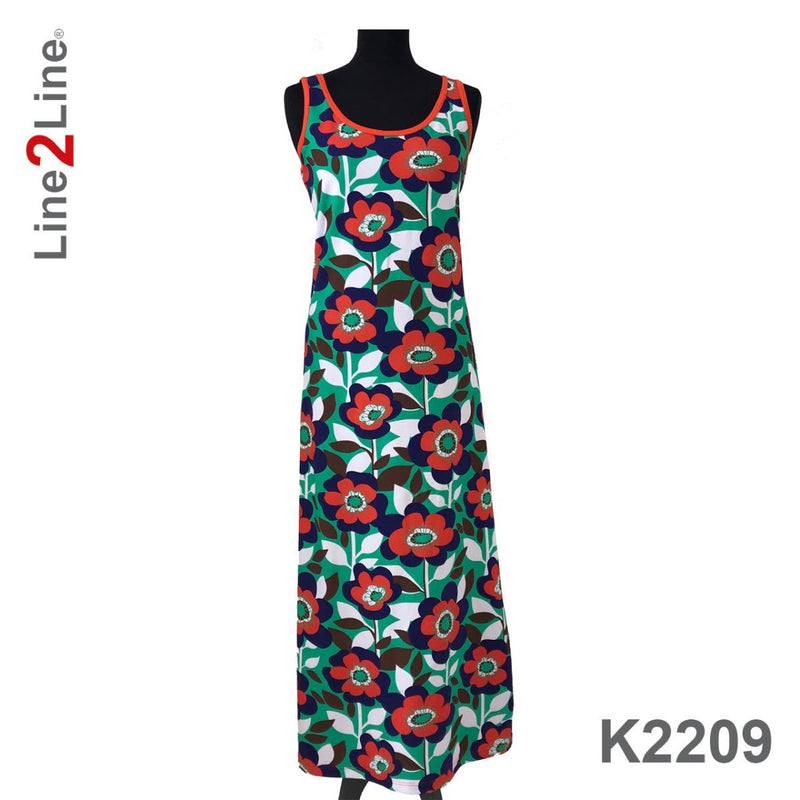 Line2Line K2209 Tank top maxi kjole - KreStoffer