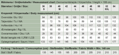 Line2Line K2212 Kjole med stropper &amp; vidde