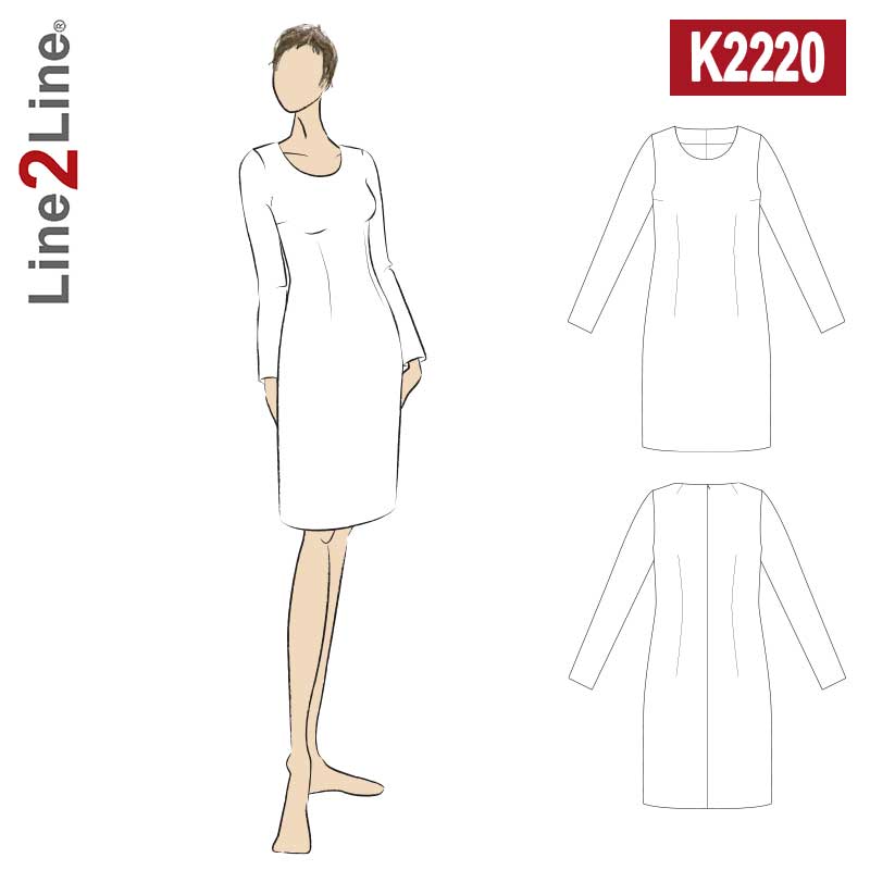 Line2Line K2220 Klassisk kjole