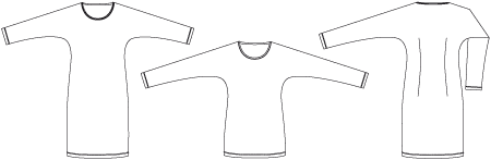 Line2Line K2224 Flagermus kjole - KreStoffer
