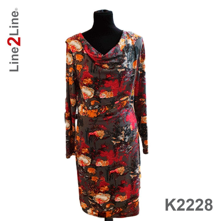 Line2Line K2228 Vandfaldskjole