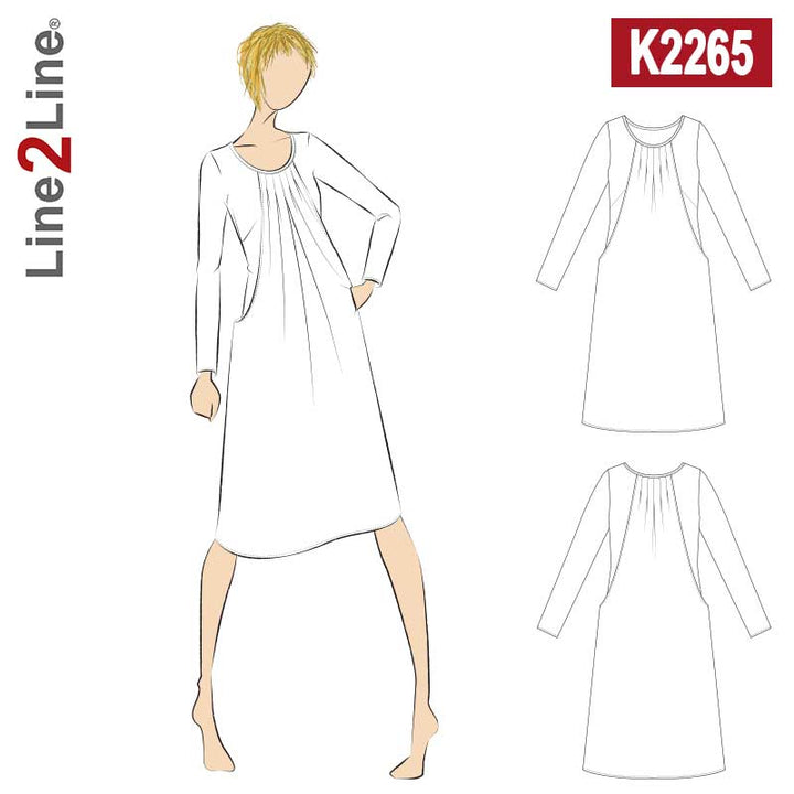 Line2Line K2265 Dobbelt kjole med wienerlæg
