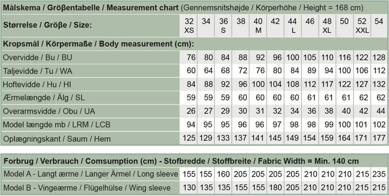 Line2Line K2273 Kjole med knudeeffekt og vidde - KreStoffer
