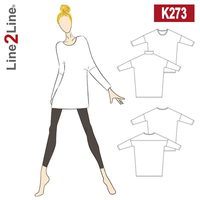 Line2Line K273 Loose fit kjole - KreStoffer
