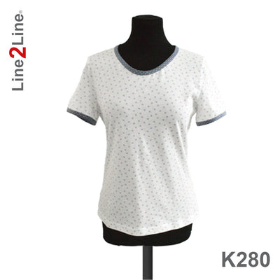 Line2Line K280 T-shirt kjole, tætsiddende - KreStoffer