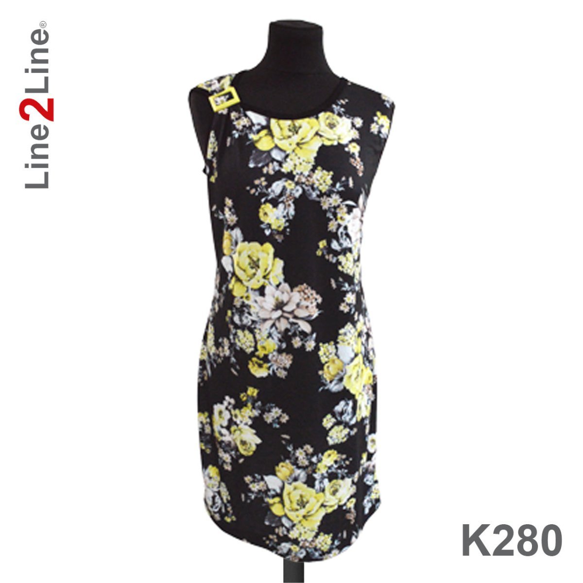 Line2Line K280 tætsiddende T-shirt kjole