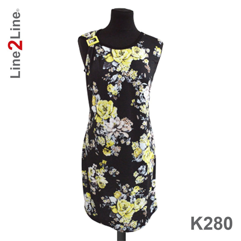 Line2Line K280 T-shirt kjole, tætsiddende - KreStoffer