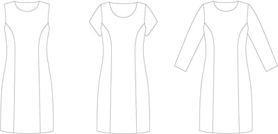 Line2Line K283 Kjole med prinsessesnit - KreStoffer