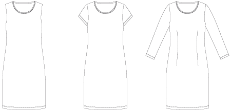 Line2Line K290 T-shirt kjole