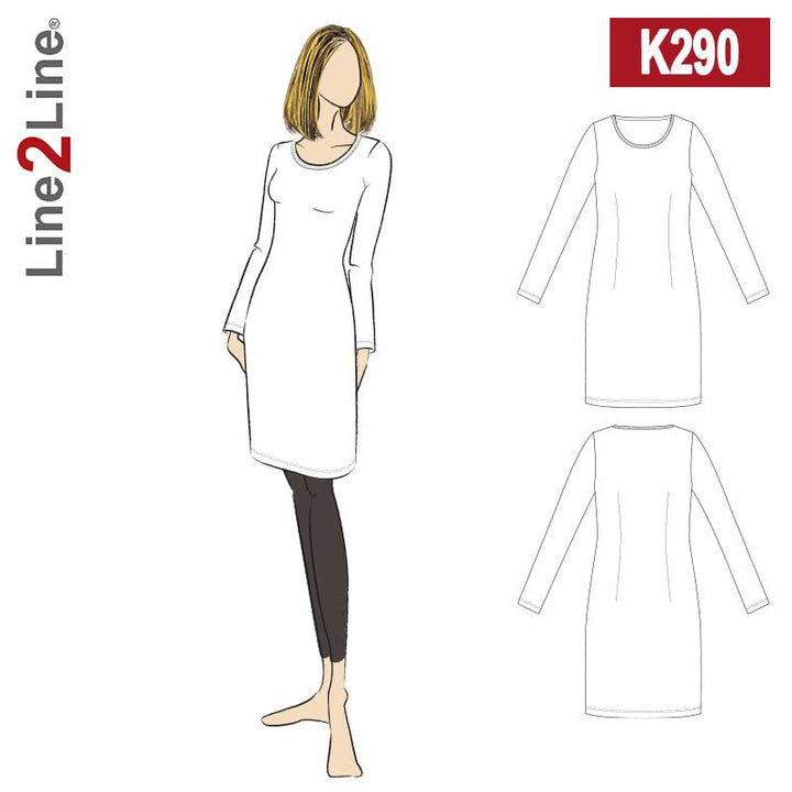 Line2Line K290 T-shirt kjole
