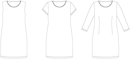 Line2Line K290 T-shirt kjole PLUS SIZE