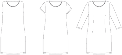 Line2Line K290 T-shirt kjole PLUS - KreStoffer