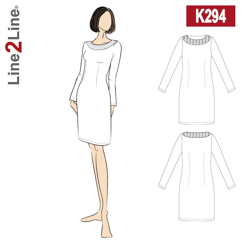 Line2Line K294 Kjole med udvendig belægning