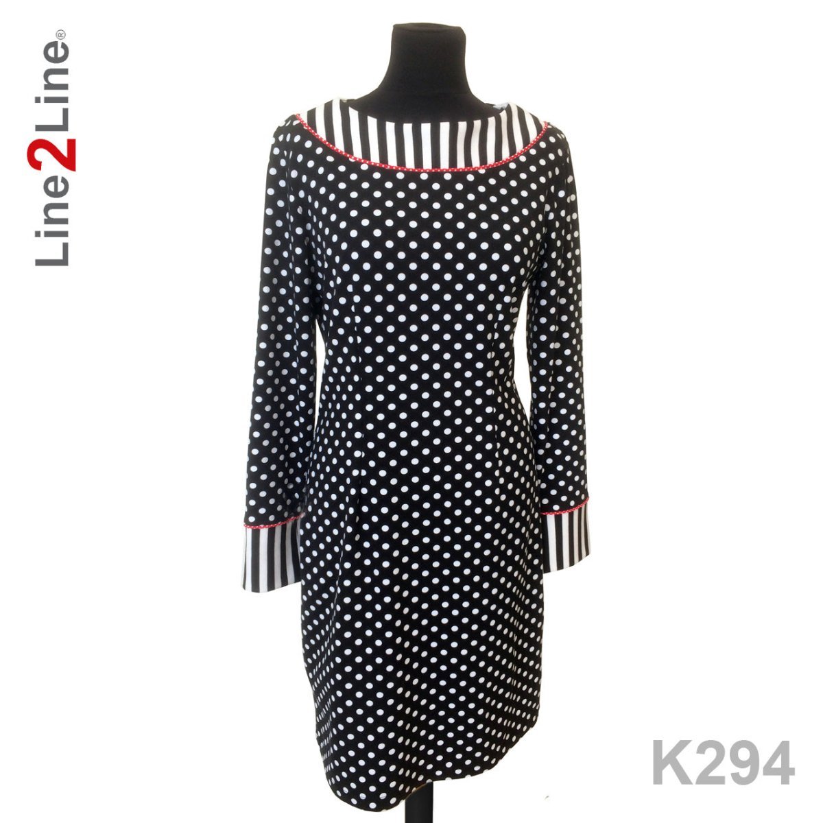 Line2Line K294 Kjole med udvendig belægning