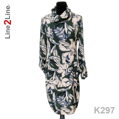 Line2Line K297 Kjole med store lommer, fast - KreStoffer