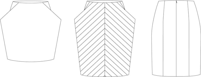Line2Line N324 Nederdel med store lommer - KreStoffer
