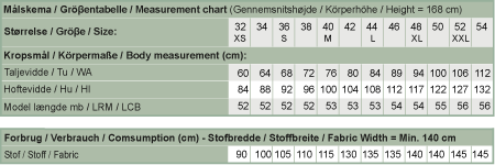 Line2Line N331 Asymmetrisk nederdel med knapper