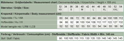 Line2Line N331 Asymmetrisk nederdel med knapper - KreStoffer