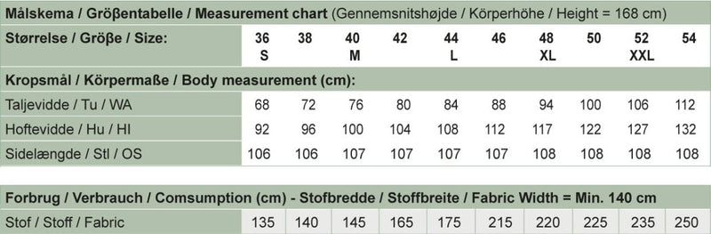 Line2Line T614 Klassisk buks med belægning - KreStoffer