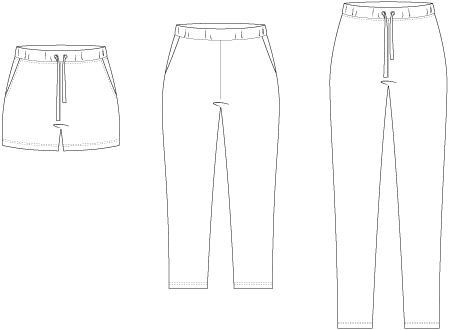 Line2Line T615 Sweatpants med skrålommer