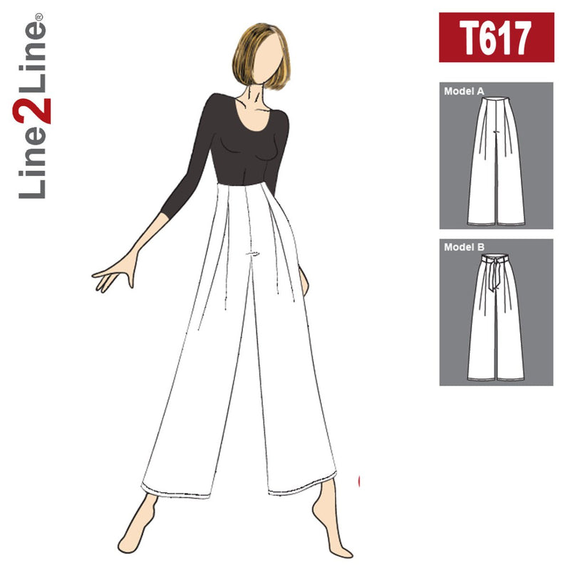 Line2Line T617 Højtaljerede kassebukser - KreStoffer