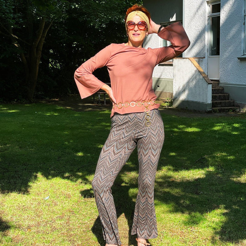 Line2Line T619 Trompet buks med elastik i taljen - KreStoffer