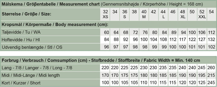 Line2Line T623 Buksenederdel med løst forstykke