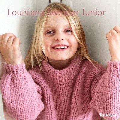 Louisiana Sweater Junior fra PetiteKnit (Opskrift i fysisk papirudgave) - KreStoffer