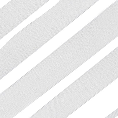 Luksuselastik 10 mm, hvid - KreStoffer