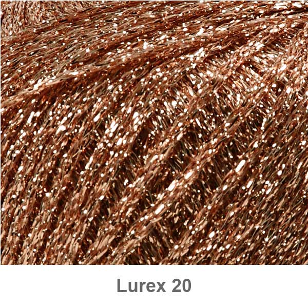 Lurex garn fra Lammy Rosegold