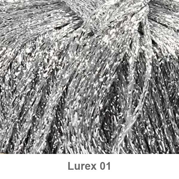 Lurex garn fra Lammy Sølv