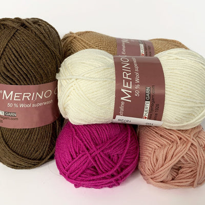 Merino Cotton garn fra Hjertegarn - KreStoffer