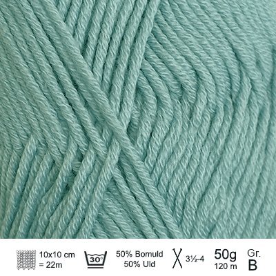 Merino Cotton garn fra Hjertegarn Mint