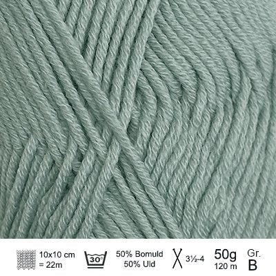 Merino Cotton garn fra Hjertegarn Søgrøn
